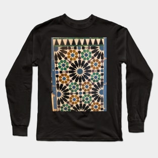 Spanish Alhambra Tilework Long Sleeve T-Shirt